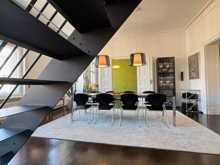 Interior detail of renovated Bergmannkiez apartment, Berlin