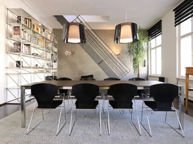 Light-filled rooftop maisonette interior, Berlin Bergmannkiez Kreuzberg